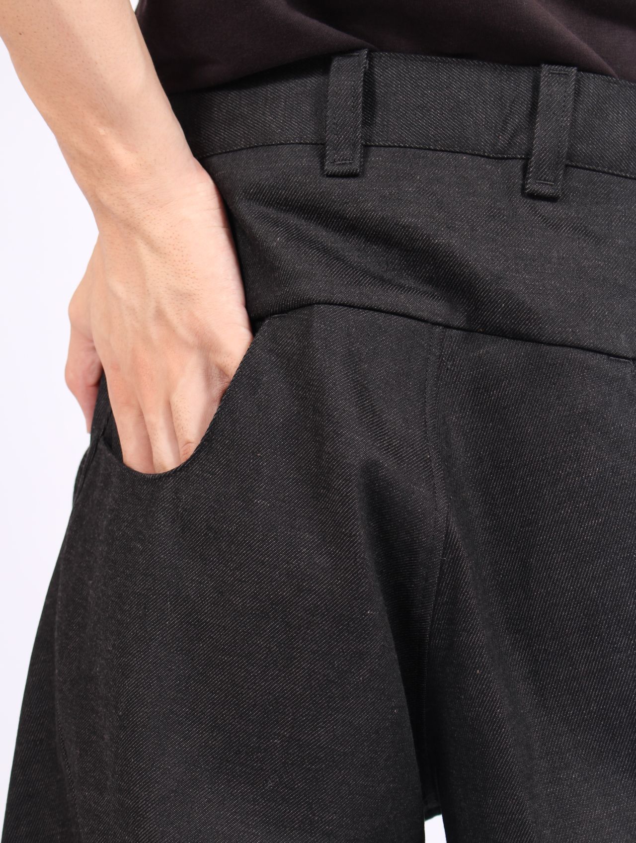 【25AW】6ポケット デニム トラウザーズ / 6 POCKET SUB ONG DENIM TROUSERS / ブラックグレー
