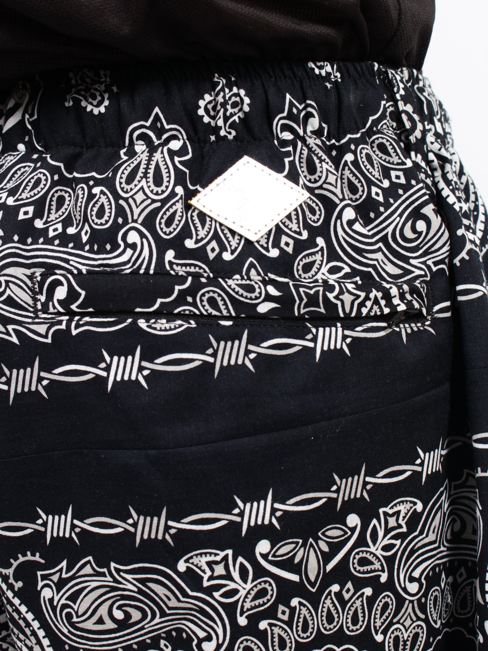 【26SS】バンダナ パンツ / BANDANA TROUSERS / ブラック