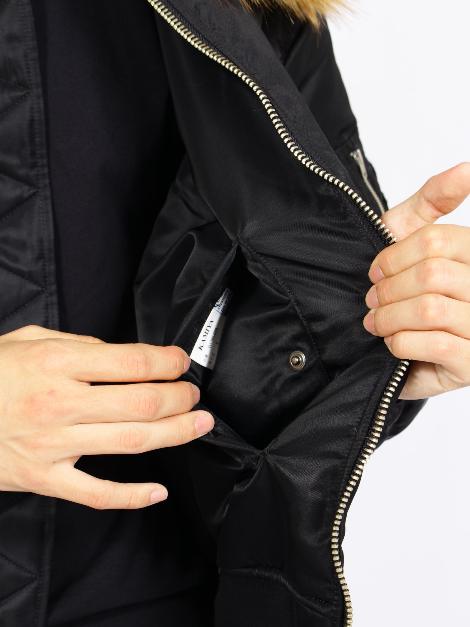 【26AW】 ファー フライト ジャケット / FUR FLIGHT JACKET / ブラック