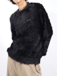 シャギー ニット プルオーバー / SHAGGY KNIT PULLOVER / ブラック