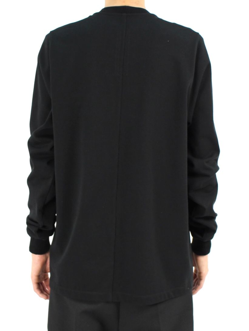 【25AW】リブ クルーネック 長袖スウェット シャツ / SHORT CREWNECK LS / ブラック
