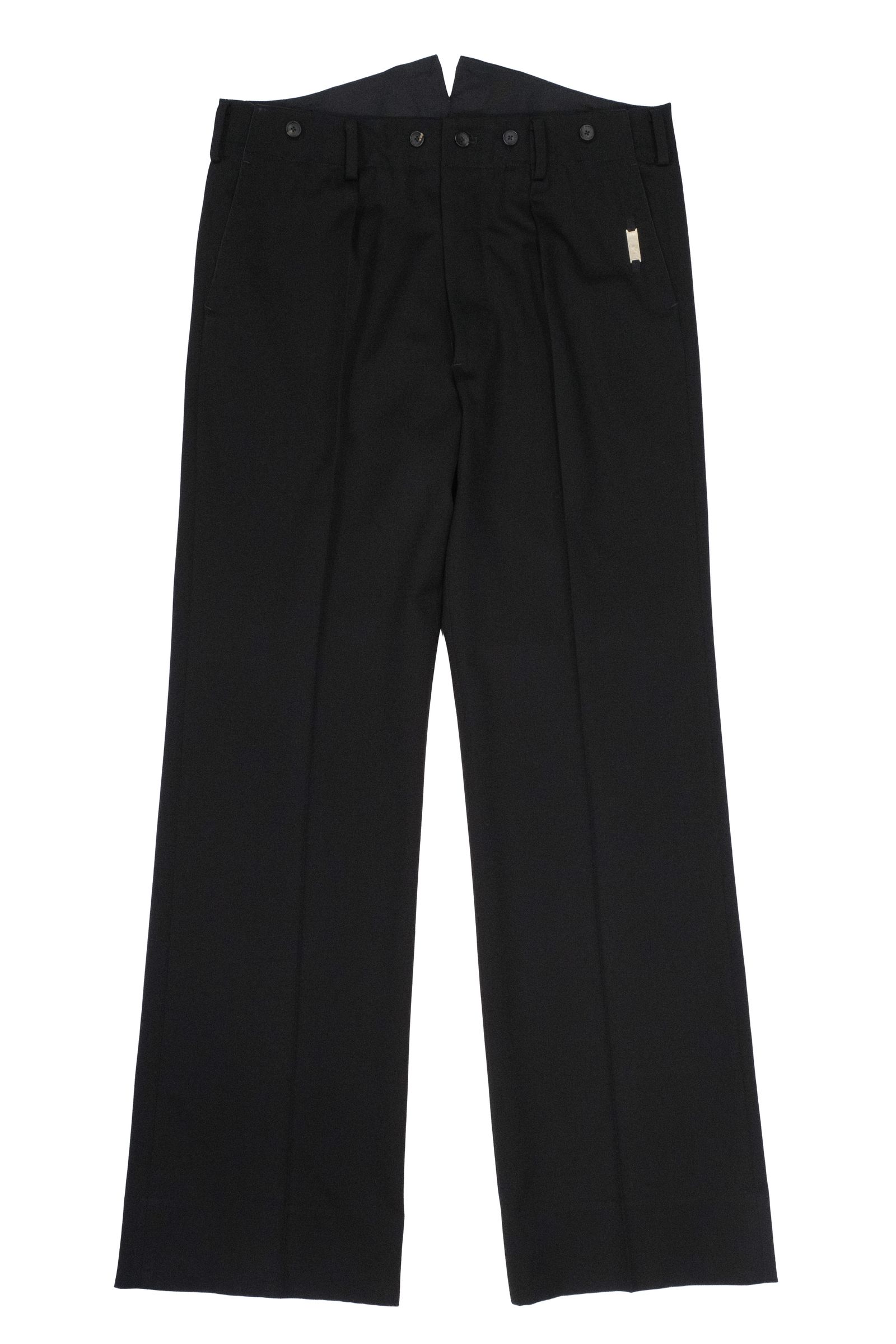 【27SS】 インタック フレア スラックス / IN-TUCK FLARE SLACKS / ブラック