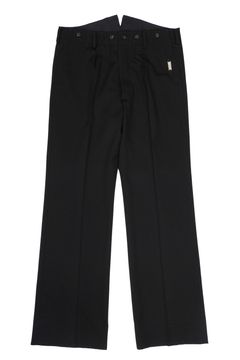 【27SS】 インタック フレア スラックス / IN-TUCK FLARE SLACKS / ブラック