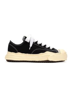 "ハンク" キャンバス ローカット スニーカー / HANK LOW OG VINTAGE COLOR SOLE CANVAS SNEAKER / ブラック