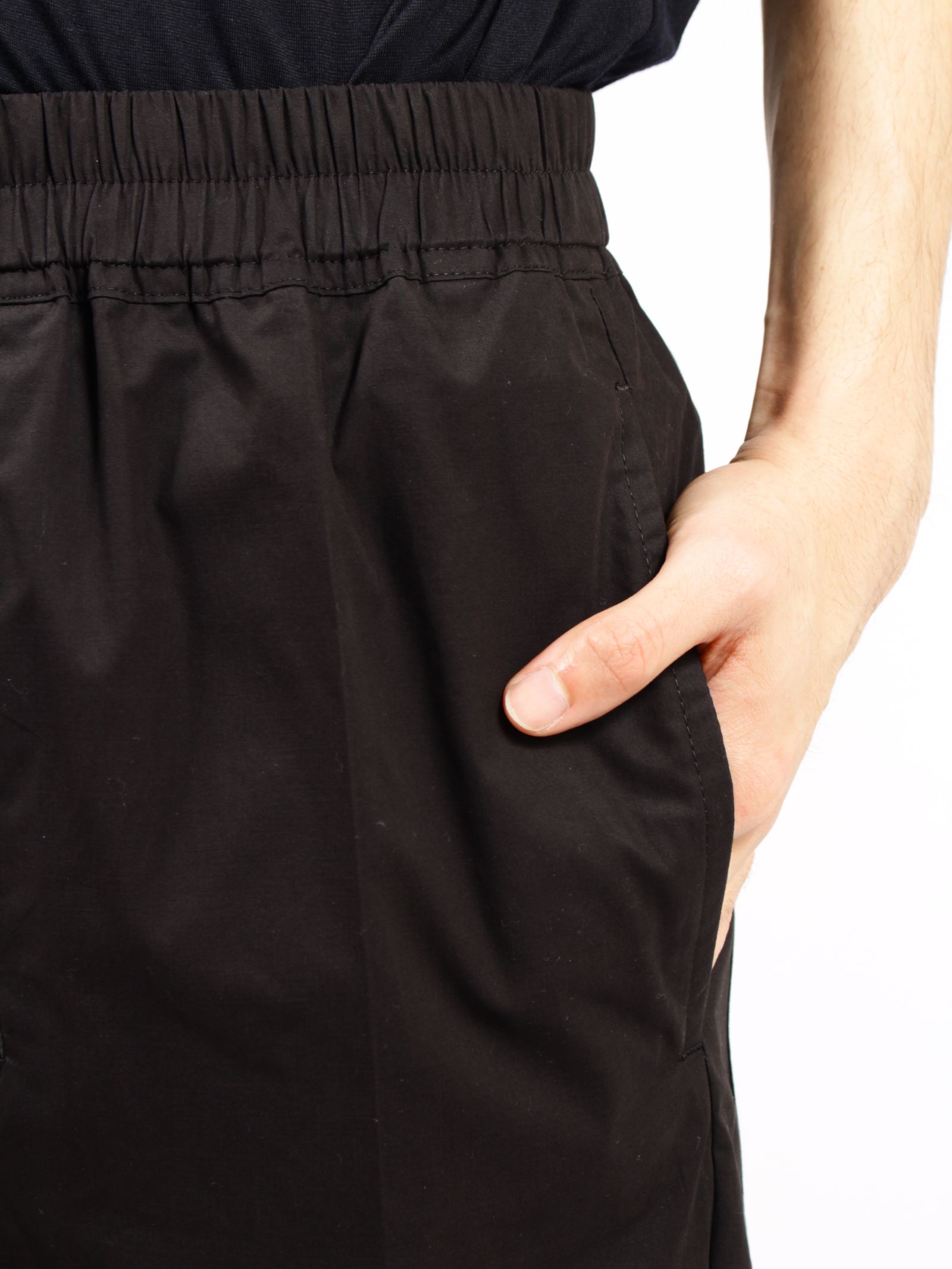 【26SS】ドローストリング スリム ロング サルエルパンツ / DRAWSTRING SLIM LONG / ブラック