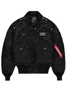 【25AW】ALPHA コラボ リベット フライト ジャケット / TC × AL CWU 45/P FLIGHT JACKET (RIVET VERSION) / ブラック