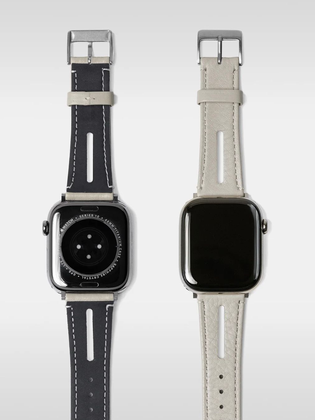 レザー ハイブリッド バンド for Apple Watch / Apple Watch BAND / ホワイトベージュ