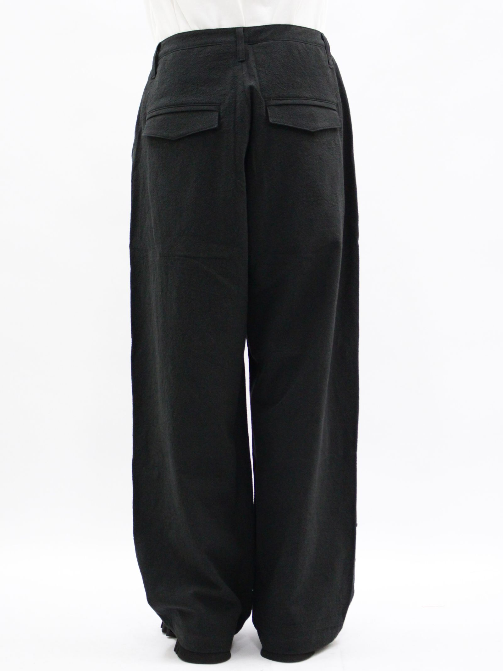 【26SS】ウェーブ テープド パンツ / WEAVE TAPED PANTS / ブラック