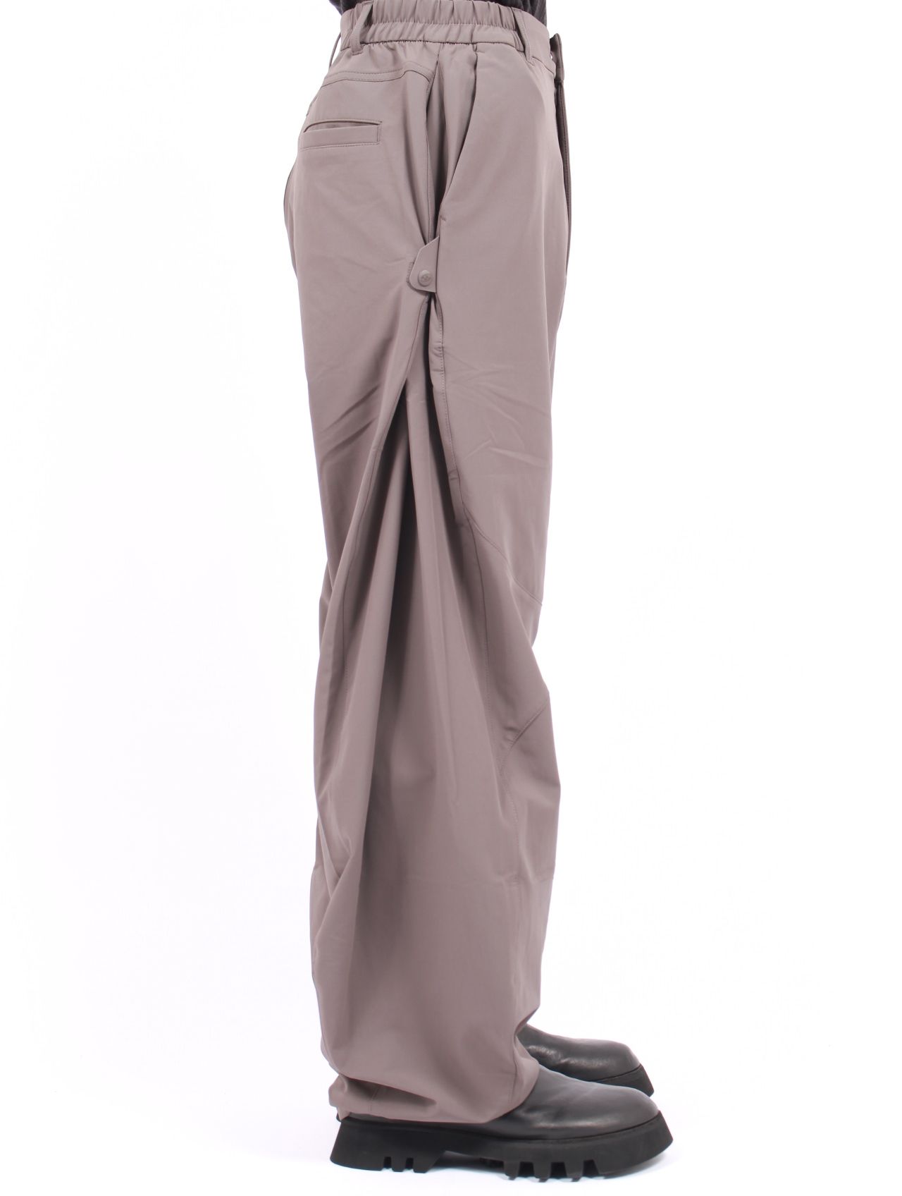 【25AW】サイド スナップ パンツ / SIDE SNAP PANTS / アッシュブラウン