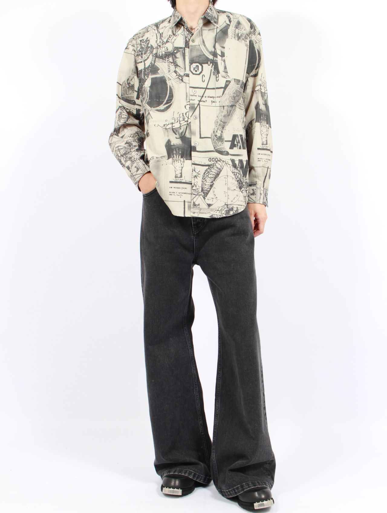 【25AW】グラフィック シャツ / GRAPHIC SHIRTS / ベージュ