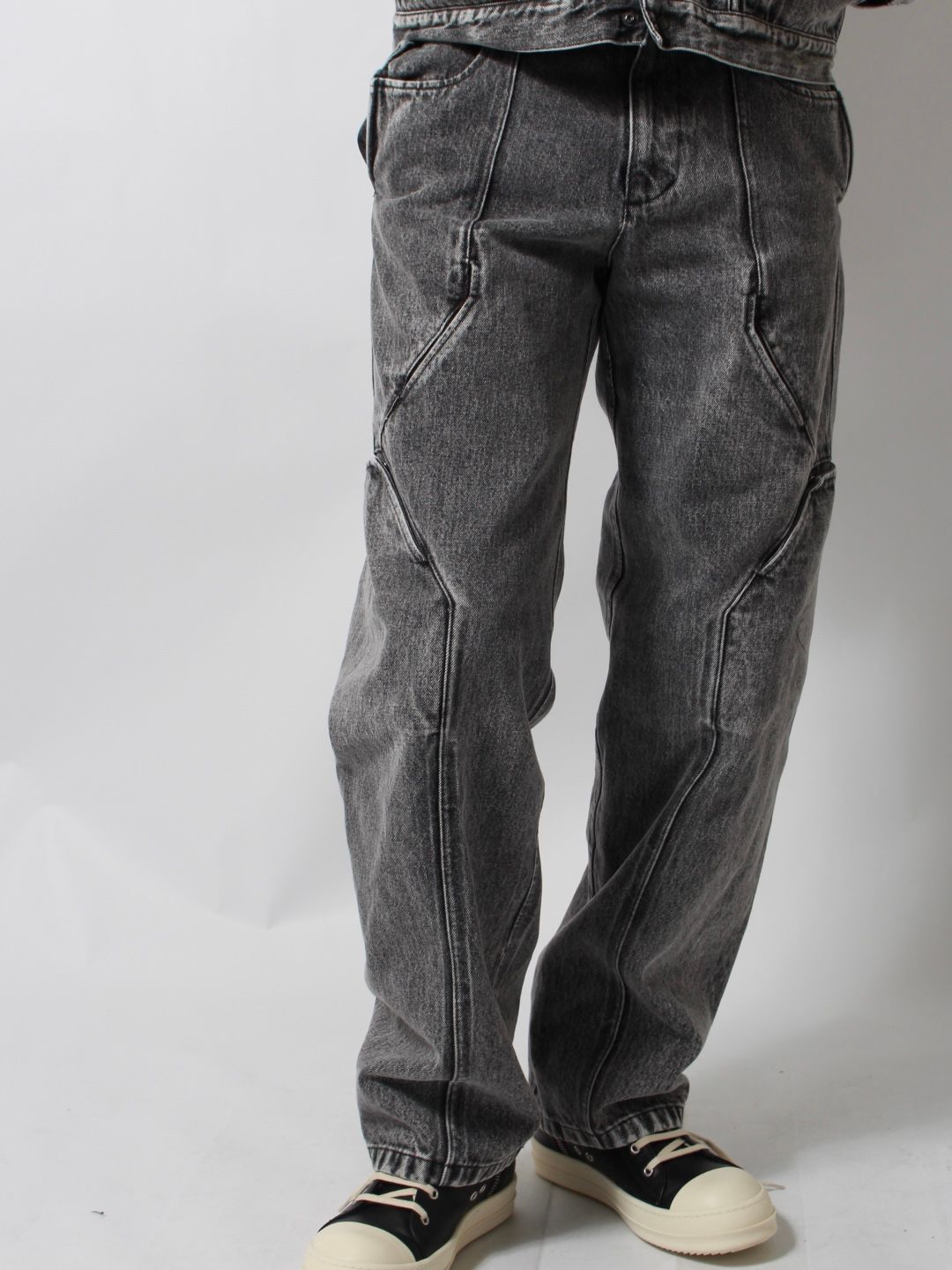 【25SS】10ポケット パネル ウォッシュ デニム / 10 POCKET PANEL DENIM TRS WASH / ブラック