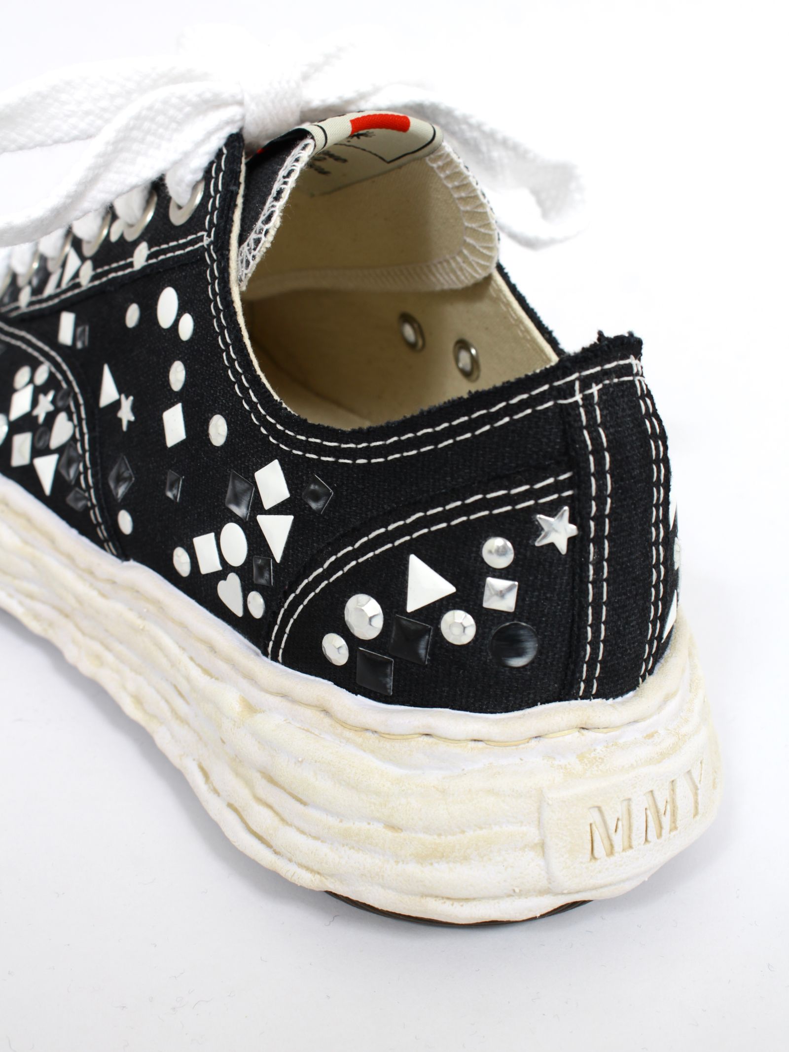 キャンバス ローカット スタッズ スニーカー "ピーターソン23" / PETERSON 23 EMBELLISHED CANVAS LOW-TOP SNEAKE / ブラック