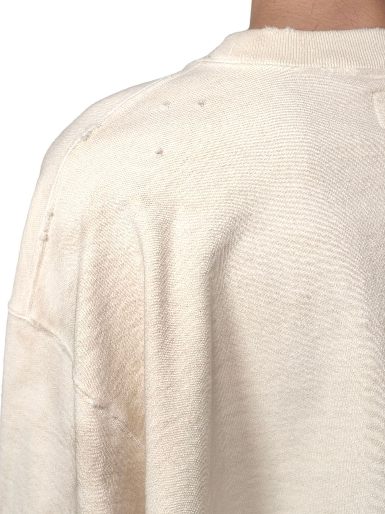 【24AW】ロデオ ブリーチド プルオーバー スウェット / "RODEO"BREACHED PULLOVER / ホワイト