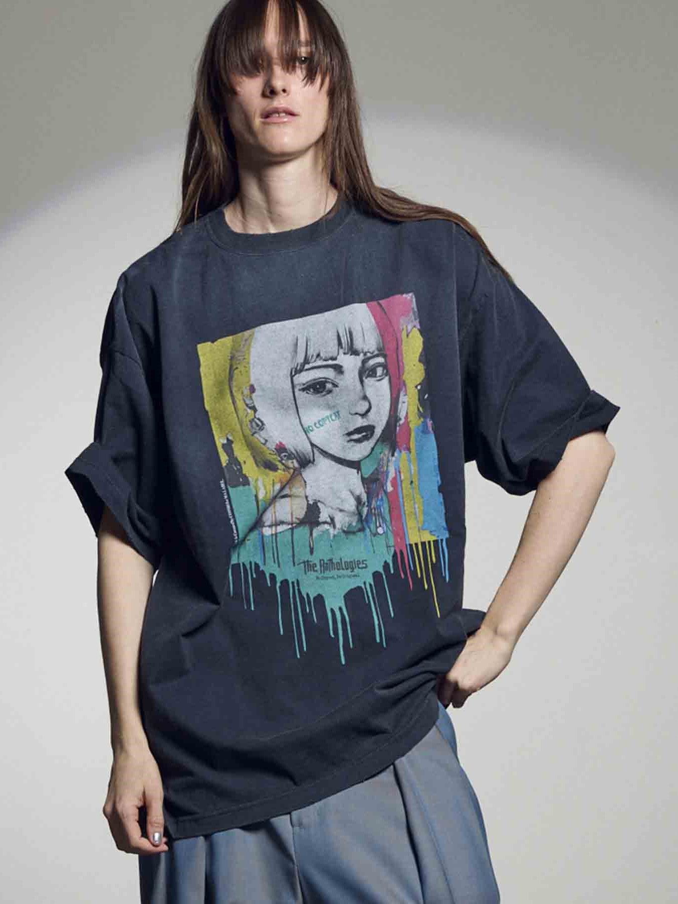 RED LABEL LONDONオーバーサイズTシャツブラック MA LABEL BY MAISON SPECIAL - ブラック サバス オーバーサイズ