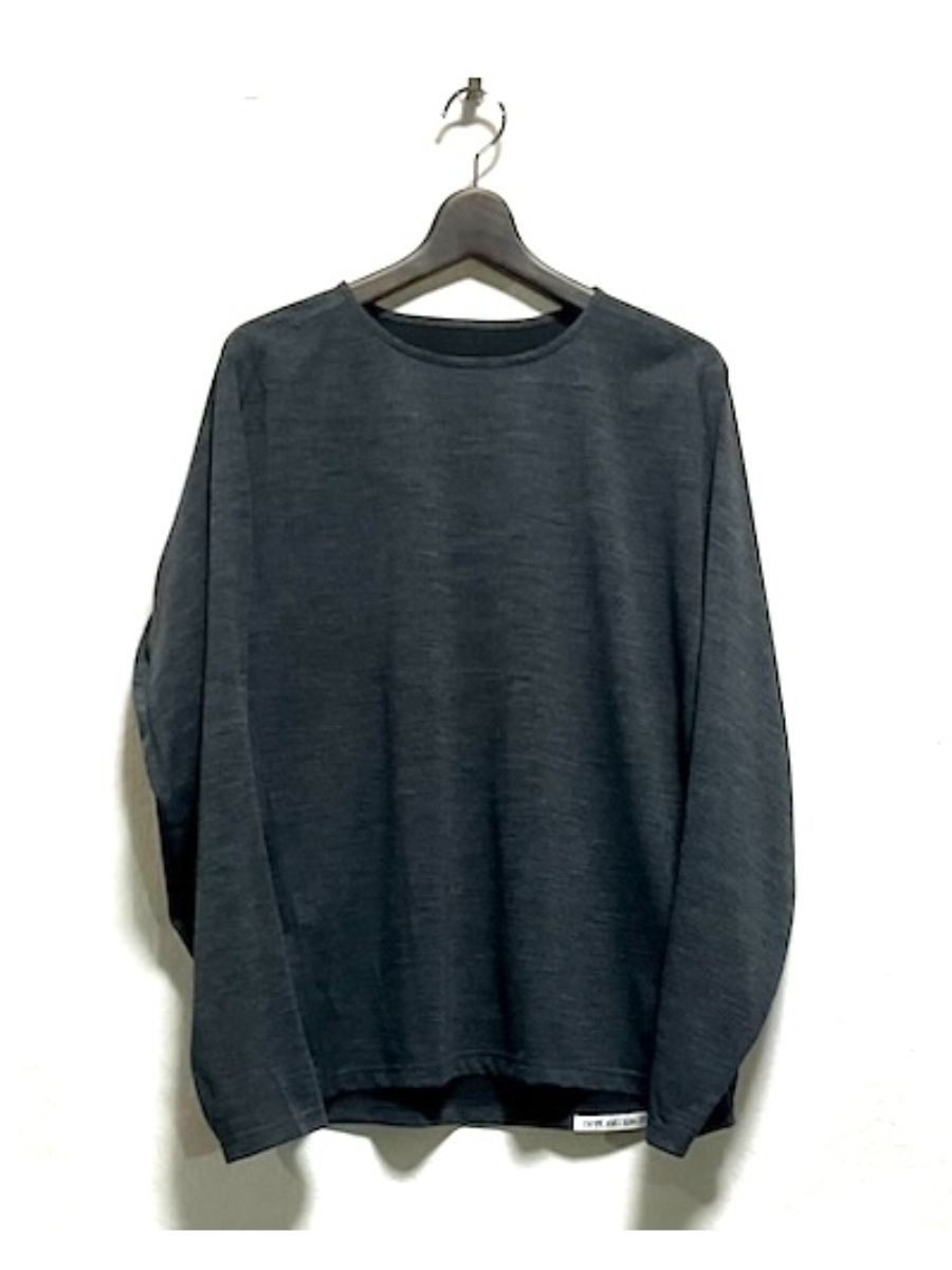 【26AW】ロングスリーブ Tシャツ ウール / LONG SLEEVE T-SHIRTS WOOL / グレー