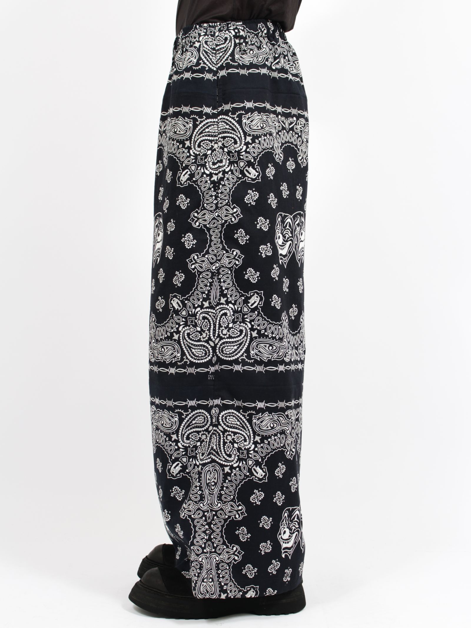 【26SS】バンダナ パンツ / BANDANA TROUSERS / ブラック