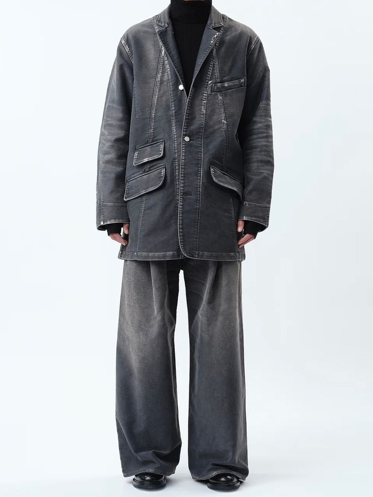 SUBLATIONS - 【24AW】モールスキン 2タック ワイド バギー パンツ 