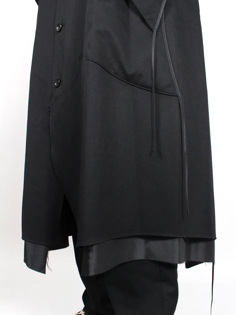 タグ付】23AW sulvam ギャバジン パイピング ロングコート M