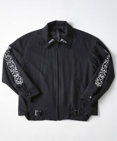 刺繍 ドリズラー ジャケット / DRIZZLER JKT "w" / ブラック