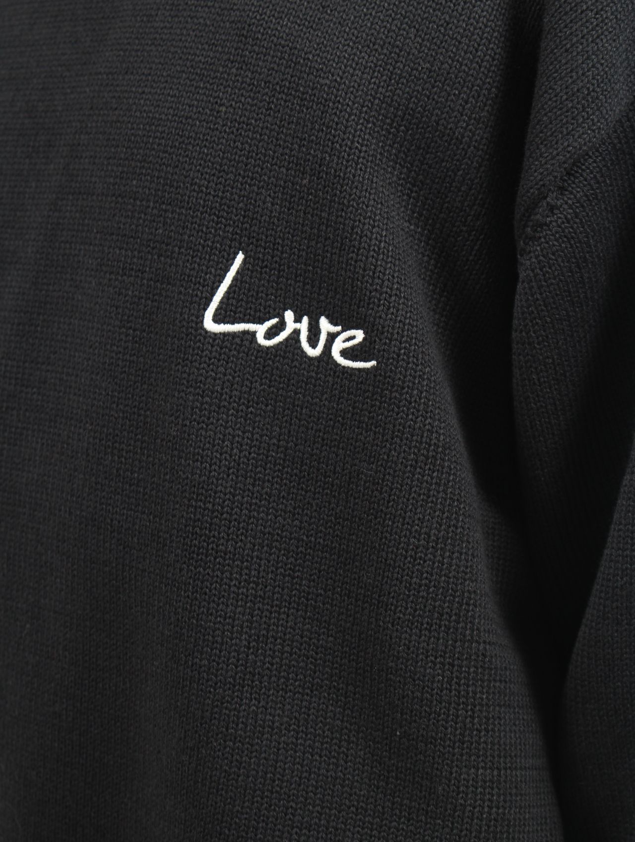 【25SS】ラブ イズ リアル コットン ニット セーター / LOVE IS REAL KNIT / ブラック