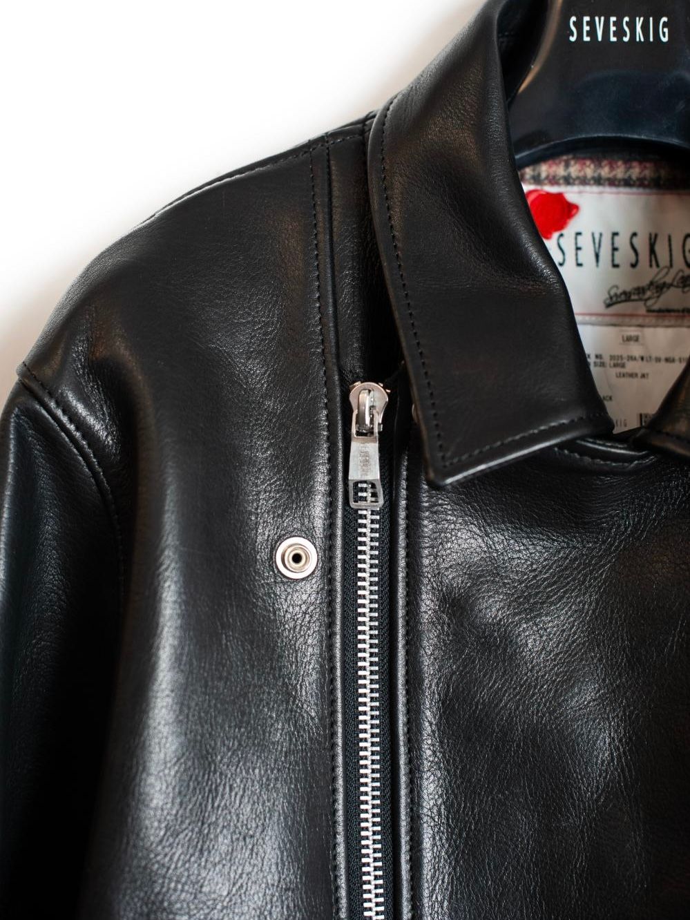 【25AW】カウレザー Dポケット ライダース / COW LEATHER D-POCKET RIDERS / ブラック