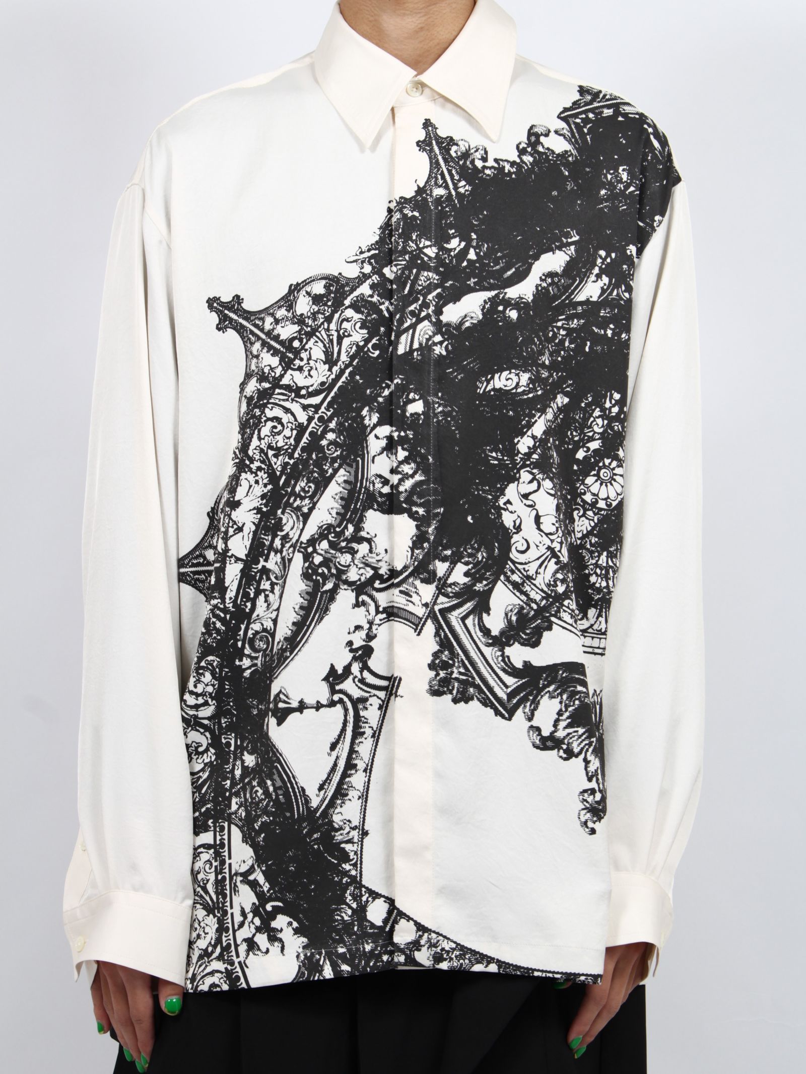 【25SS】ユーロピアン プリント シャツ / EUROPEAN PRINT SHIRTS / ホワイト