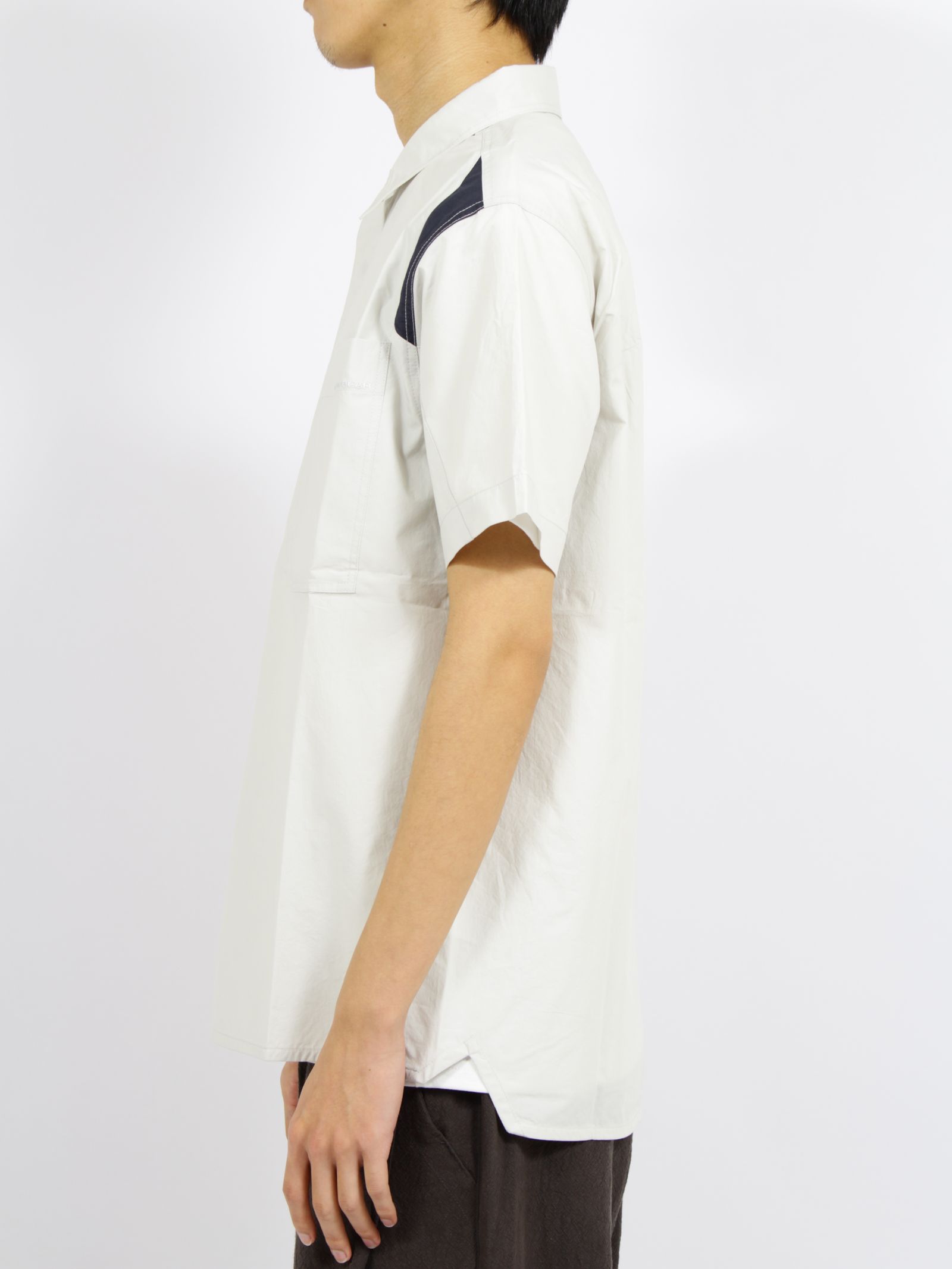 【26SS】ブロック シャツ / BLOCK SHIRT / ライト グレー