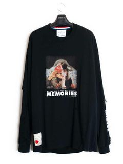 【26SS】"メモリーズ" 大友克洋 ロングスリーブ Tシャツ 長袖 Tシャツ / MEMORIES M.V Crush L/SL Tee  / ブラック