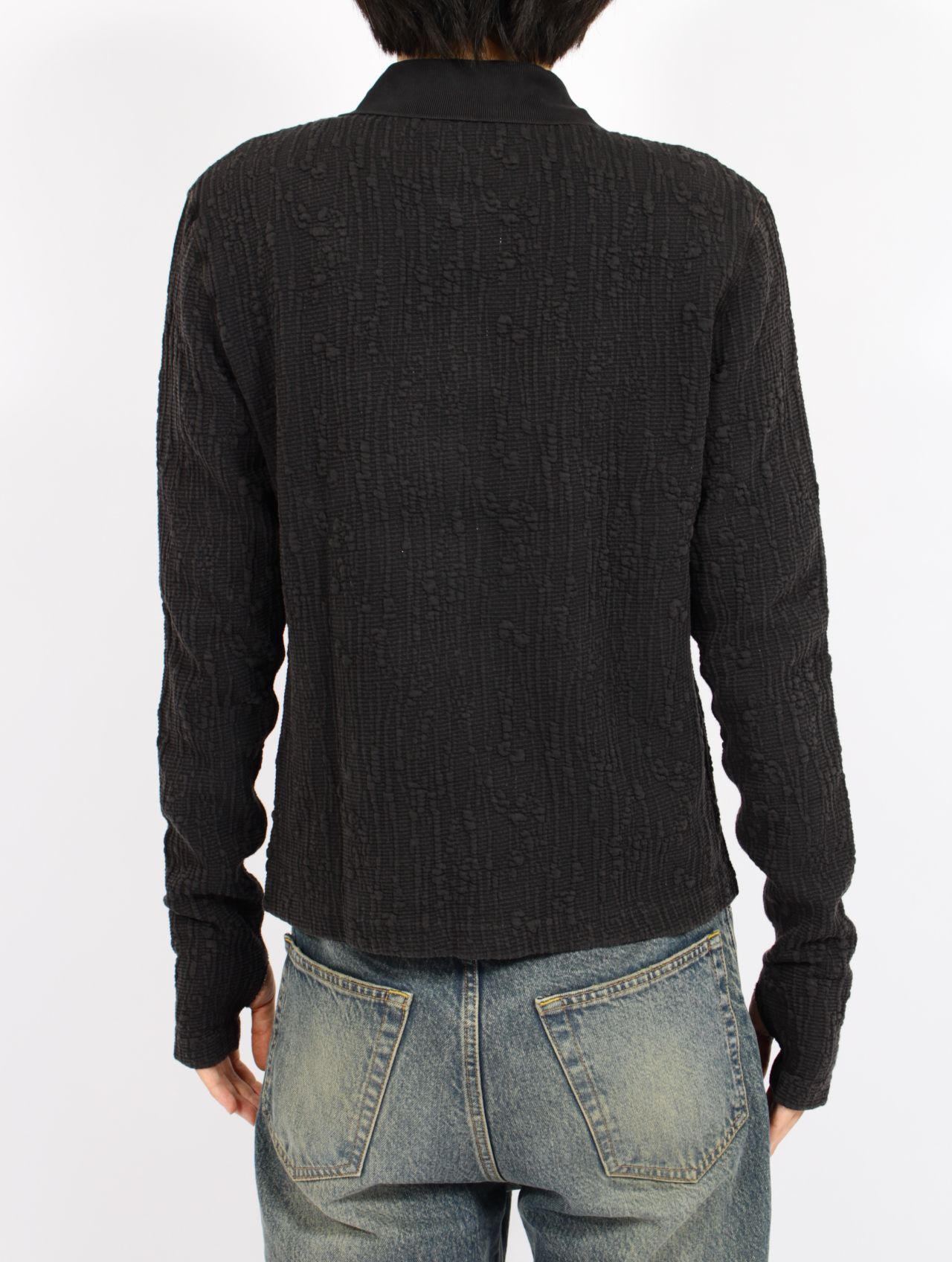 【25AW】LYRA ZIP CARDIGAN / リラジップ カーディガン / FADED BLACK(ブラック)