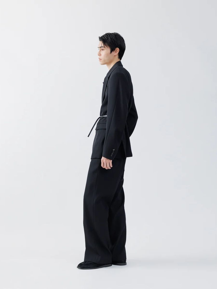 【26AW】 ヘビー ウール ラップ ジャケット / HEAVY WOOL WRAP JACKET .16 / ブラック