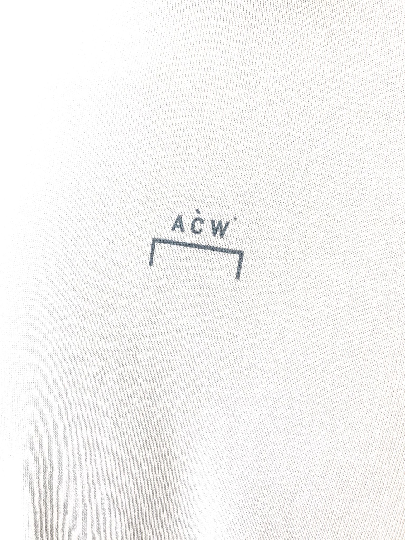 バックペイント ロングスリーブ ジャージTシャツ / COTTON SINGLE JERSEY STONE STENCIL LONG SLEEVE T-SHIRT / ベージュ × ブラック
