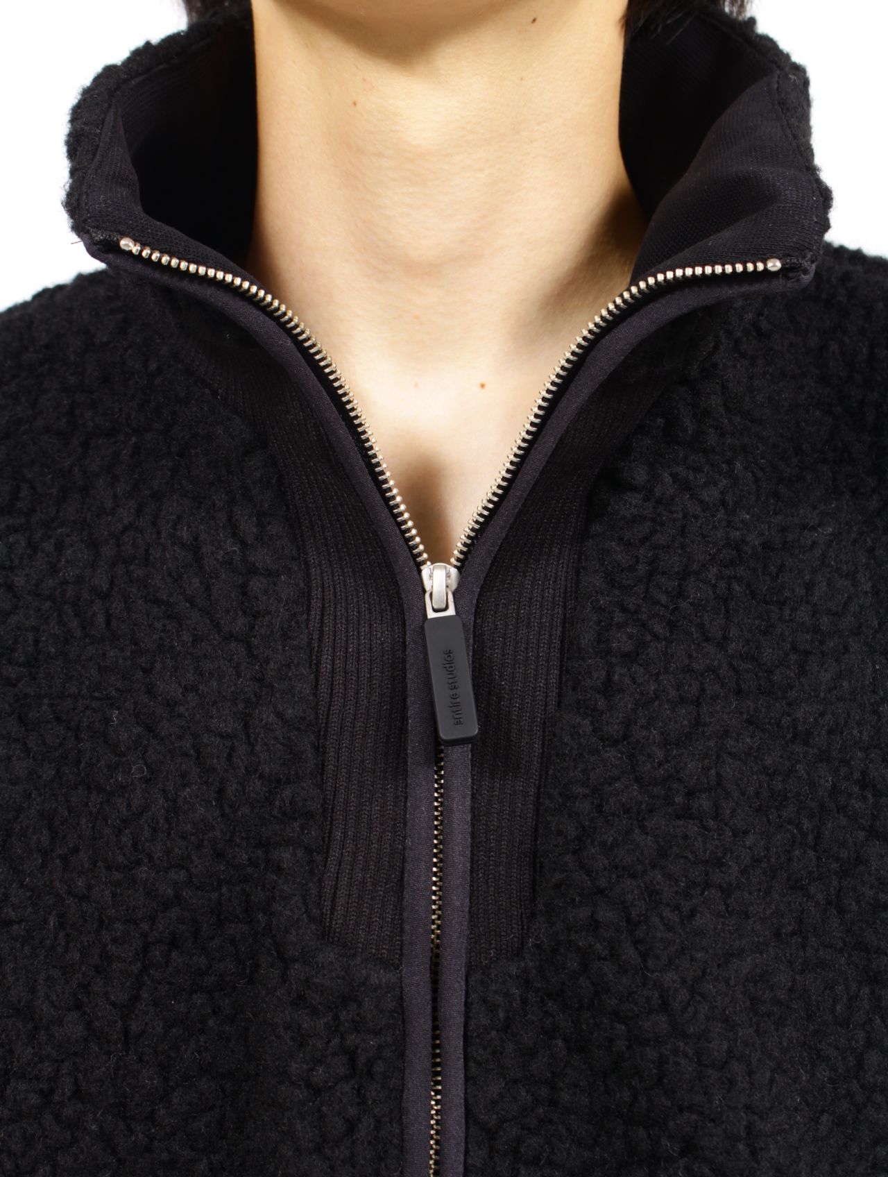 【25AW】ボア フリース ジップアップ ジャケット / EF JACKET / ブラック