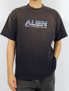 【25SS】 "エイリアン" ヴィンテージ ウォッシュ Tシャツ 半袖 カットソー / "ALIEN" VINTAGE WASH H-S TEE / ヴィンテージ ネイビー