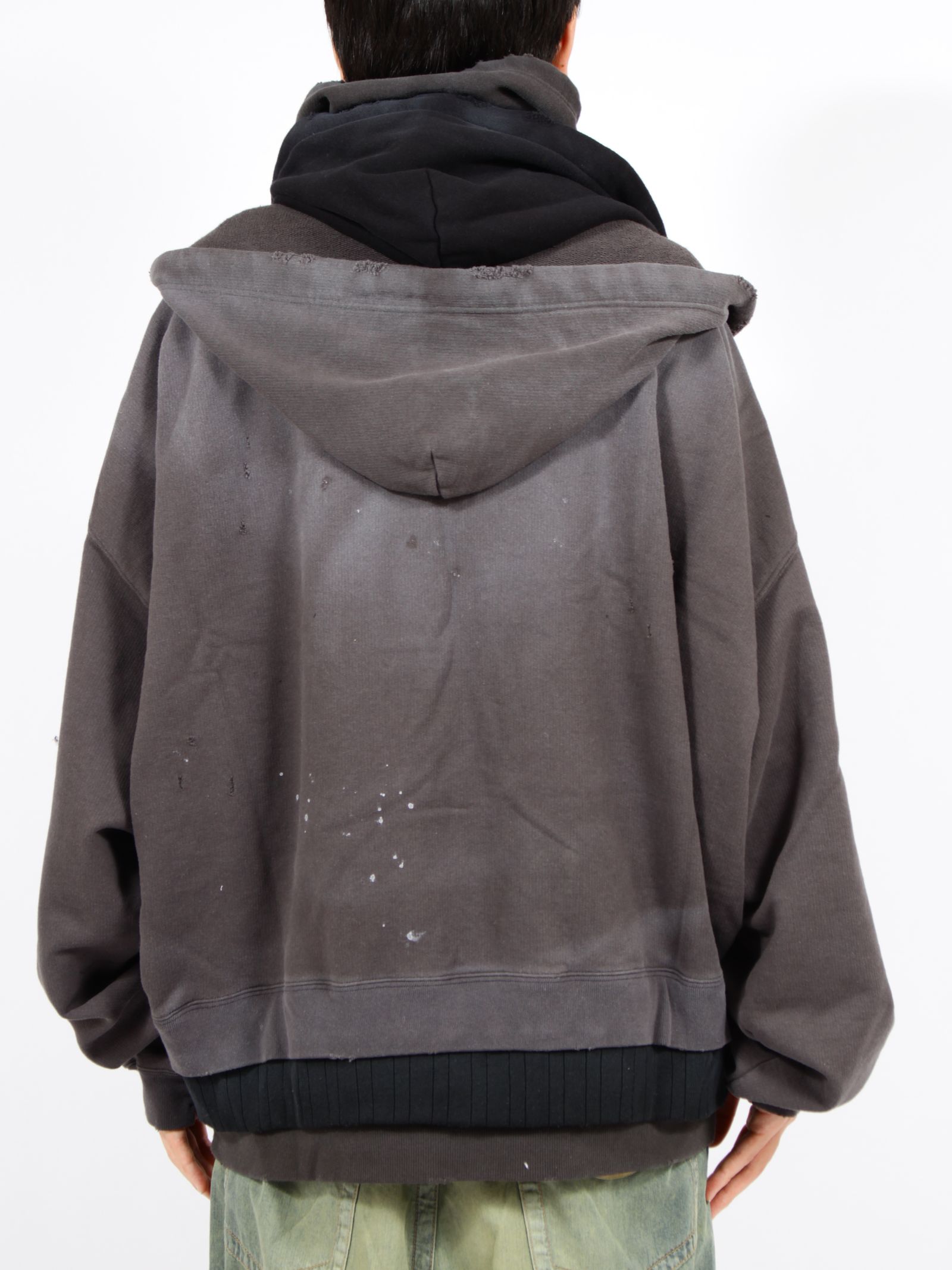 【26SS】トリプル レイヤード パーカー / TRIPLE LAYERED PK / ブラック