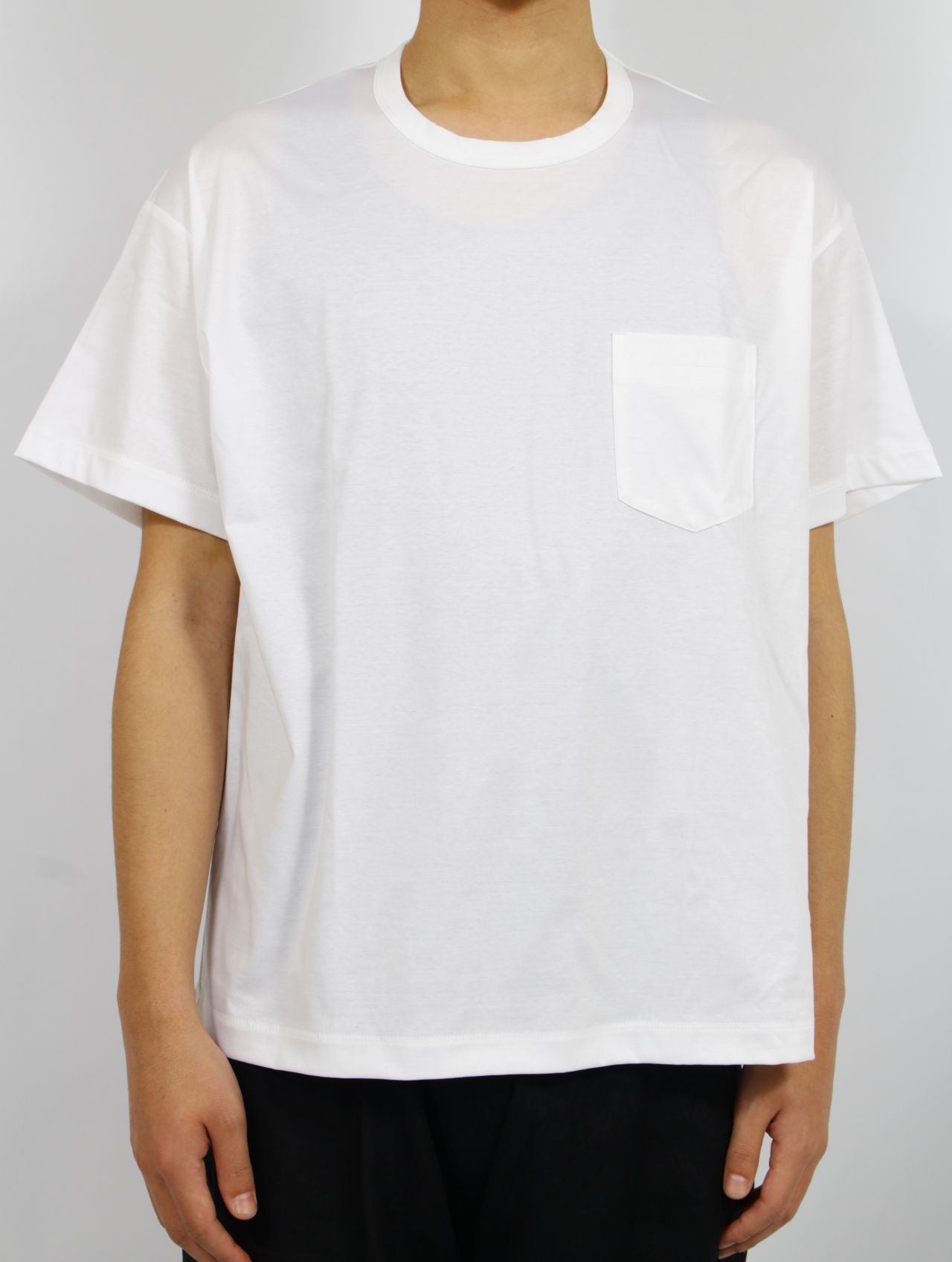 【25SS】パターン B パッチワーク ティー A 半袖 カットソー / PATTERN B-PATCHWORK TEE A / ホワイト×ブラック