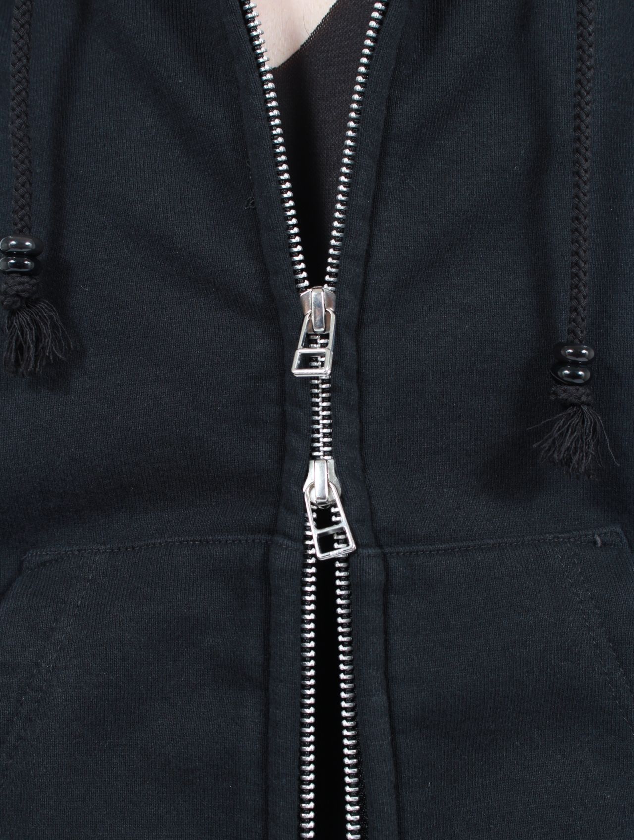 【25AW】 パネルド ジップアップ フーディー パーカー / PANELLED ZIP UP HOODIE / DARK NAVY(ダーク ネイビー)