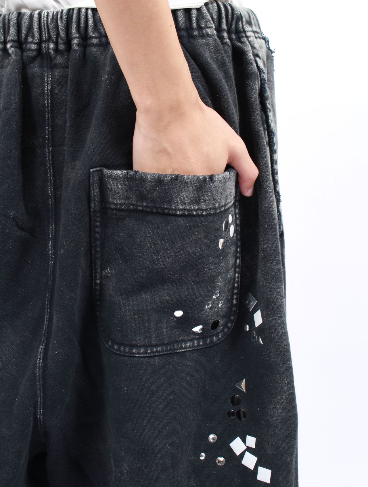 【25AW】エンブリッシュ ブリーチ パンツ / EMBELLISH BLEACH PT / ブラック