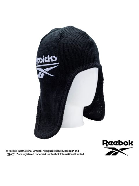 【25AW】リーボック コラボ ロゴ ニット イヤー フラップ キャップ / × REEBOK LOGO KNIT EAR FLAP CAP / ブラック