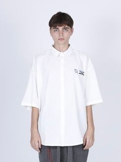 イレイサー 半袖 シャツ / ERASER HALF SLEEVE SHIRT / ホワイト