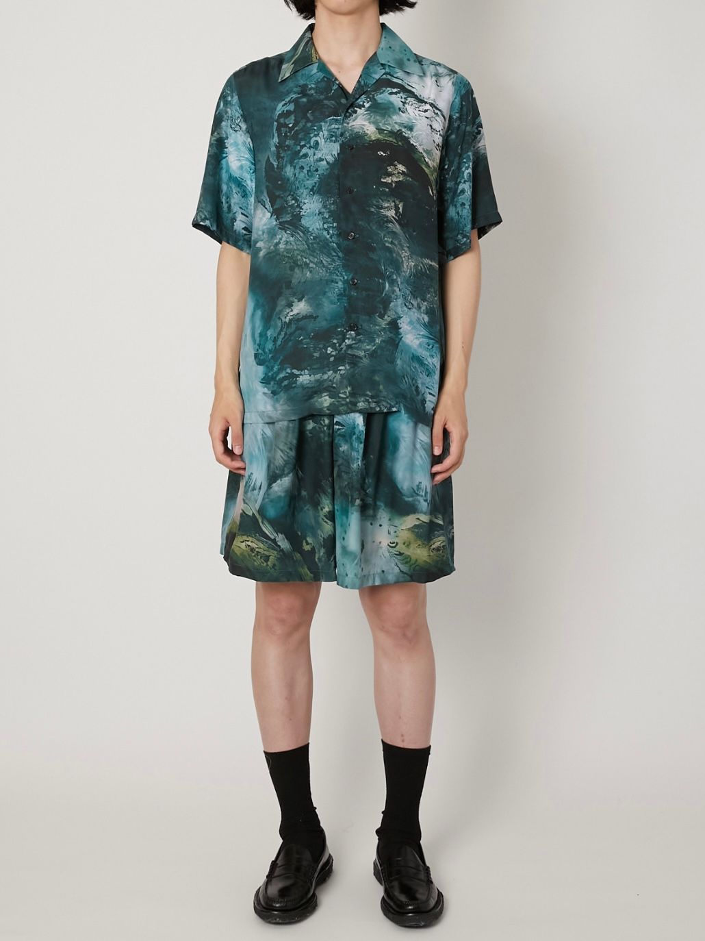【26SS】シルク シャツ / SILK SHIRT / ブルー