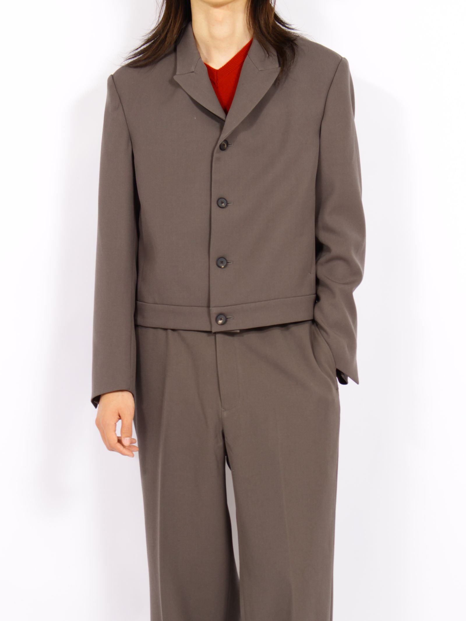 【26AW】ヘビー ウール スペンサー ジャケット / HEAVY WOOL SPENCER JACKET .16 / GUNMETAL(グレー)