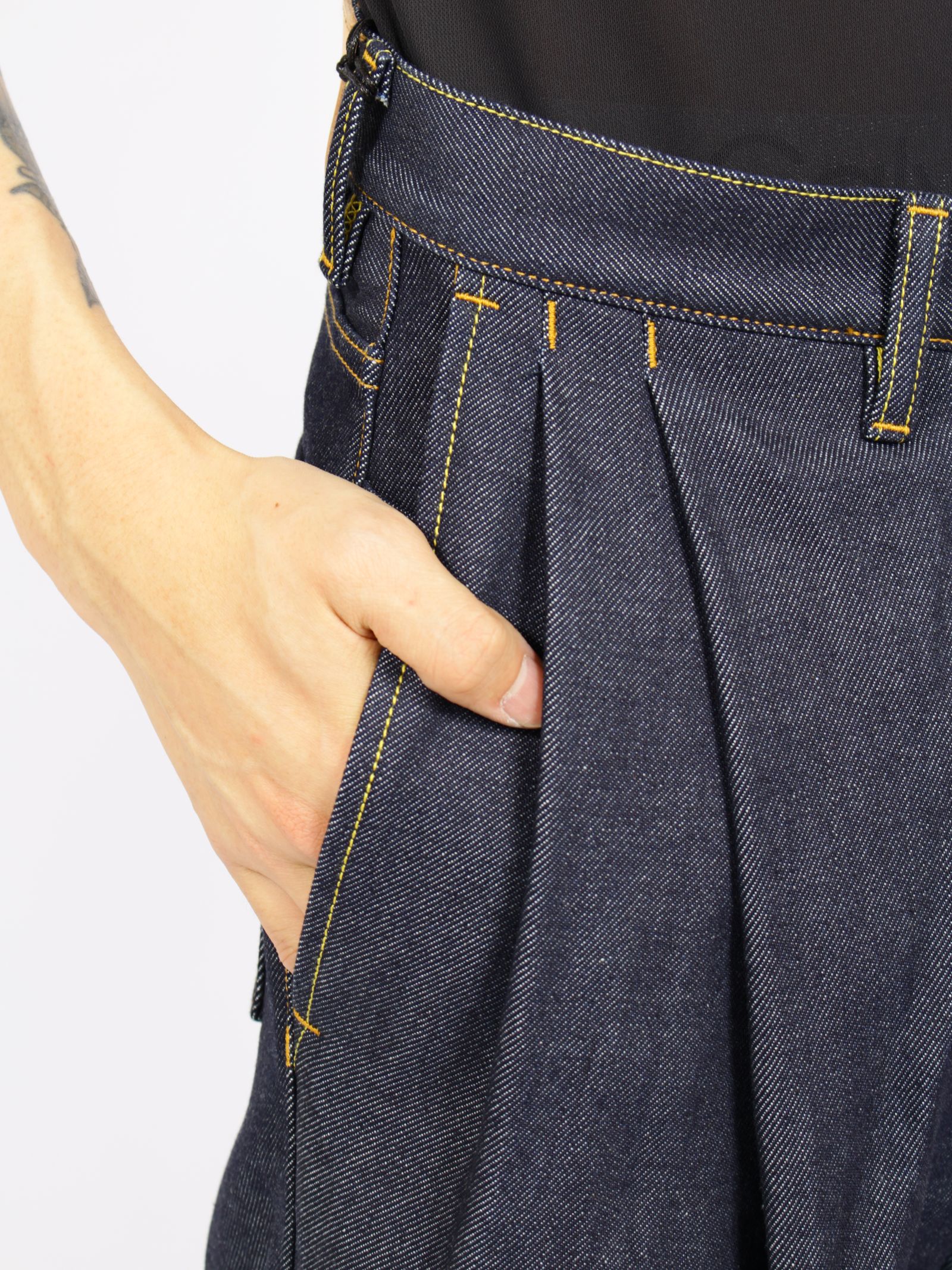 【26AW】2タック ワイド デニムパンツ / 2TUCK WIDE DENIM PANTS -ENTASIS Mk-Ⅱ- / リジットインディゴ