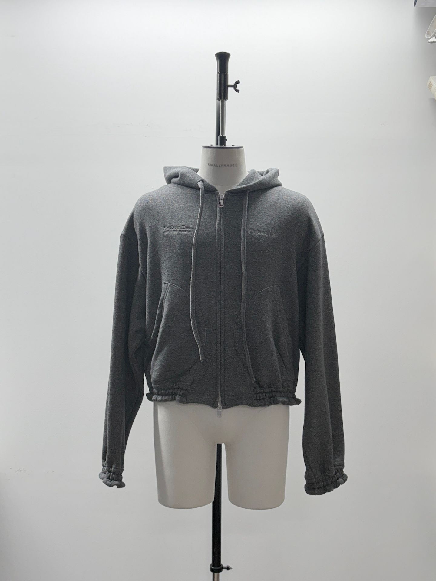 【26AW】オーディナリー ホーム オールド スタイル ジップ フーディ / ORDINARY HOME OLD STYLE ZIP HOODIE / チャコール
