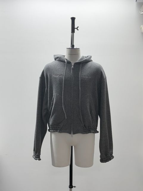 【定番】オーディナリー ホーム オールド スタイル ジップ フーディ / ORDINARY HOME OLD STYLE ZIP HOODIE / チャコール