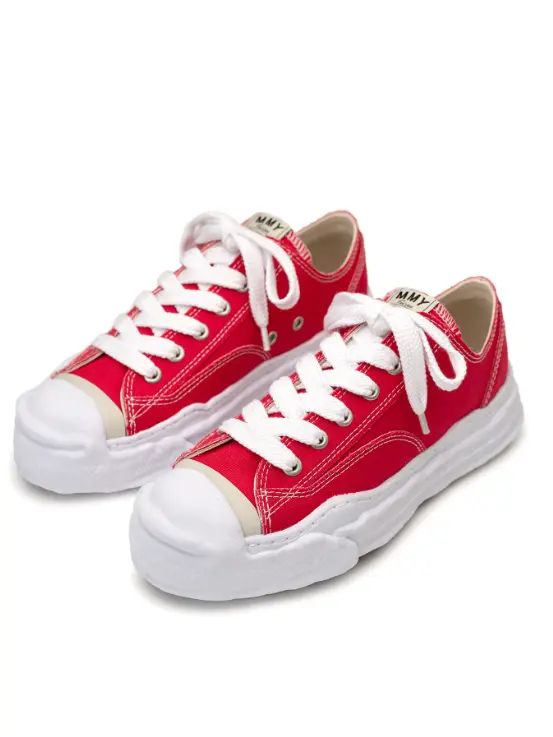 "ハンク" キャンバス ローカット スニーカー / HANK LOW CANVAS SNEAKER / レッド