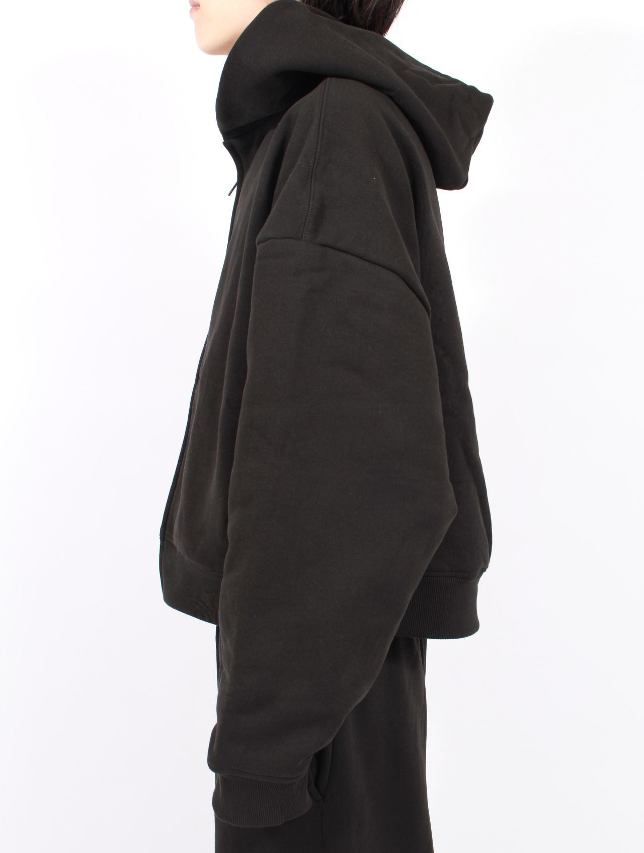 サーマル フード ジップアップ パーカー / THERMAL HOOD / BLACK(ブラック)