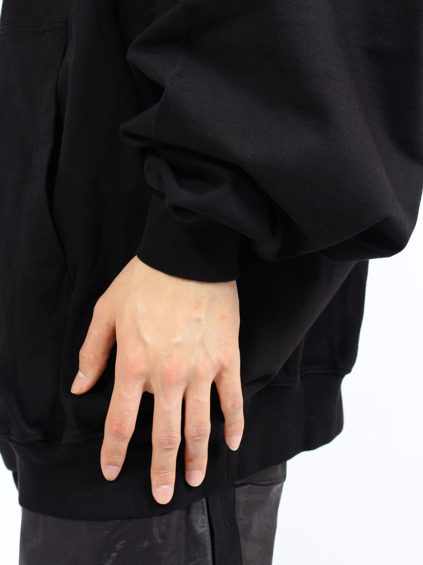 【26SS】マウンテン ハン ジップ フーディー パーカー / MOUNTAIN HUN HOODIE / ブラック