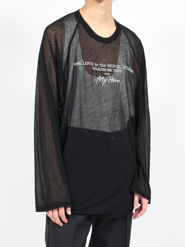 DAIRIKU - 【24SS】シースルー ビッグ ラグラン ロングスリーブTシャツ 