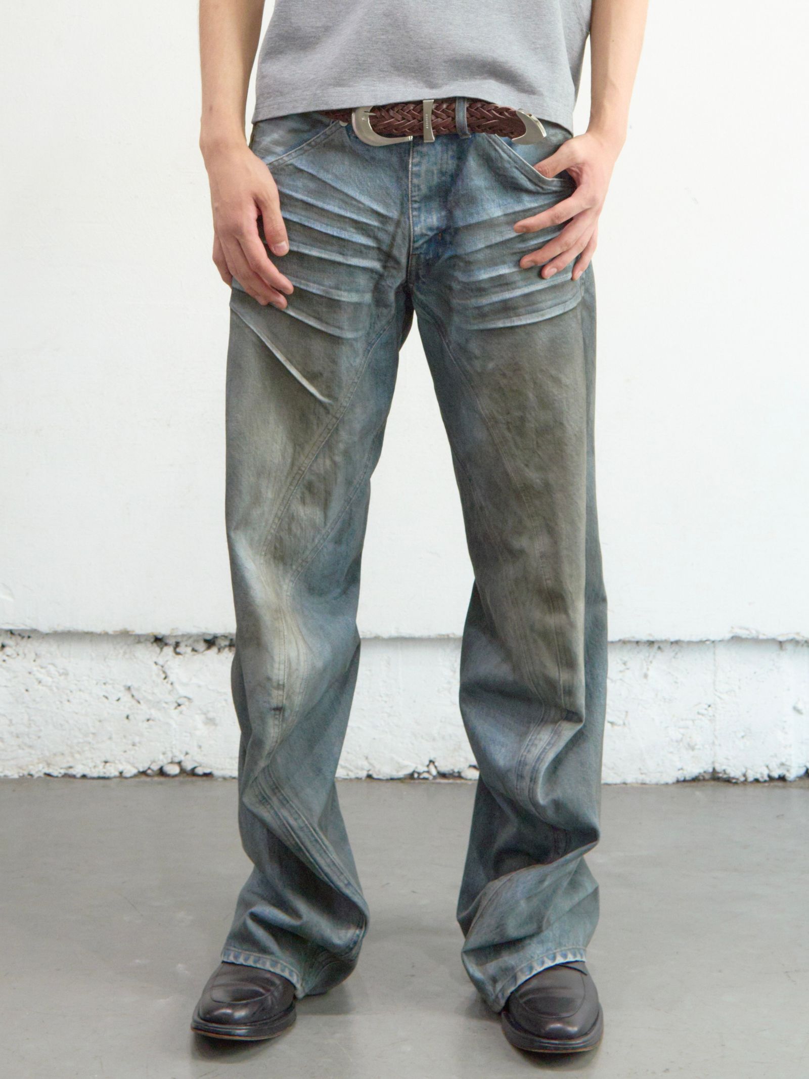 【26SS】新モデル 3D ツイステッド ジーンズ 3.0 / 3D TWISTED JEANS 3.0 / DIRTY FADED INDIGO (インディゴ)