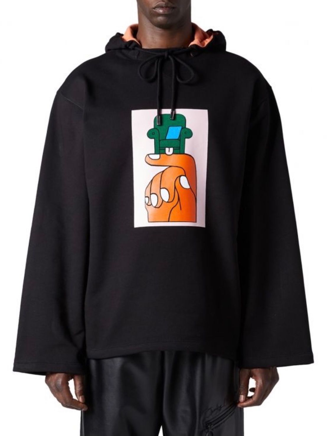 ハンドチェアー フーディ / HAND CHAIR REG. HOODIE / ブラック×ピンク